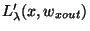 $ L'_{\lambda}(x,w_{xout})$