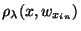 $ \rho_\lambda(x,w_{x_{in}})$