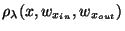 $ \rho_\lambda(x,w_{x_{in}},w_{x_{out}})$