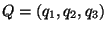 $ Q=(q_1,q_2,q_3)$