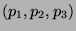 $ (p_1,p_2,p_3)$