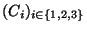 $ (C_i)_{i\in\{1,2,3\} }$